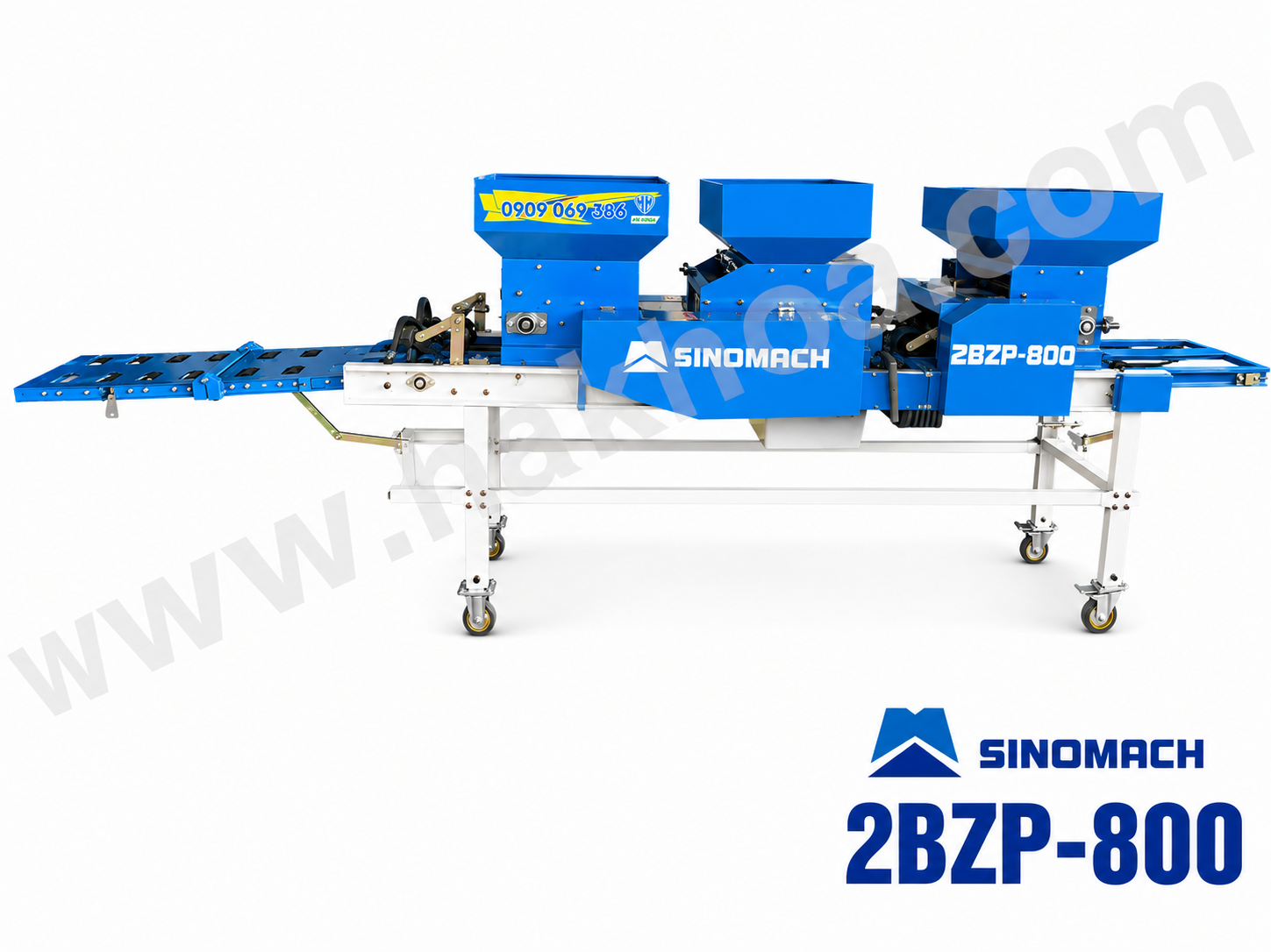 Ưu điểm và ứng dụng thực tế của máy gieo mạ 3 toa SINOMACH 2BZP-800