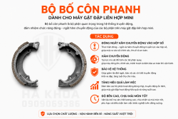 Bộ lá côn phanh máy gặt mini HK-1.4 dùng chung các Model#1