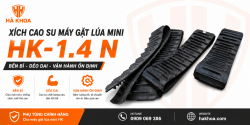 Xích cao su máy gặt mini HK-1.4 N kích thước 350*66*45#1