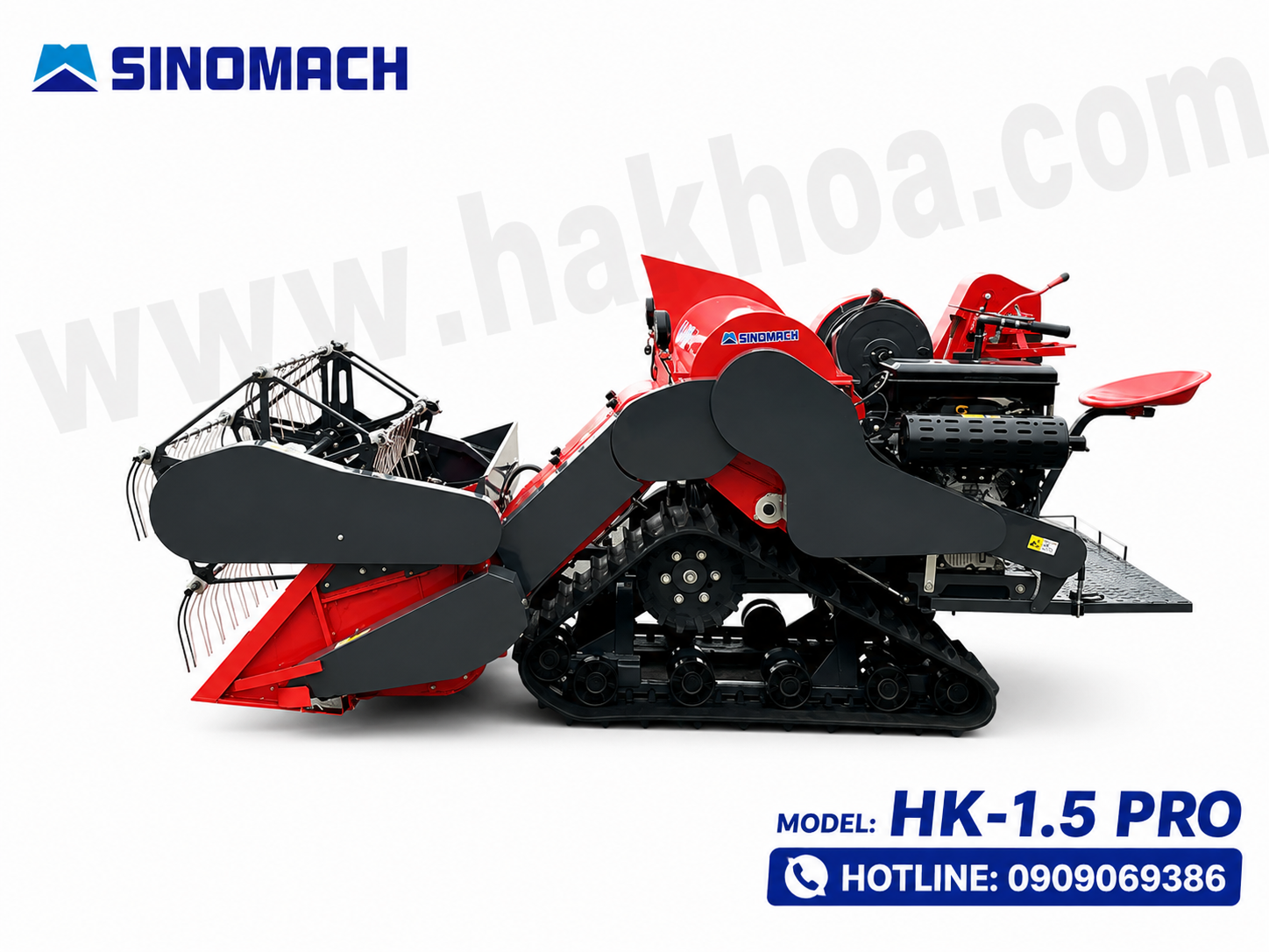 Máy gặt lúa mini SINOMACH HK-1.5 PRO